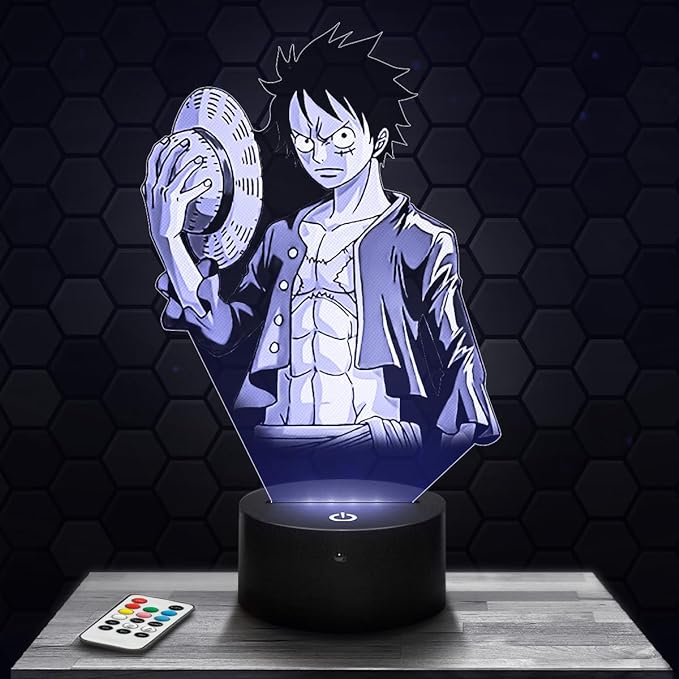 Lampara One Piece Luffy 3D personalizable