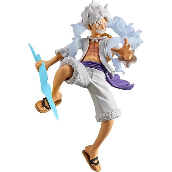 Figura Banpresto One Piece Luffy Gear 5 con rayo