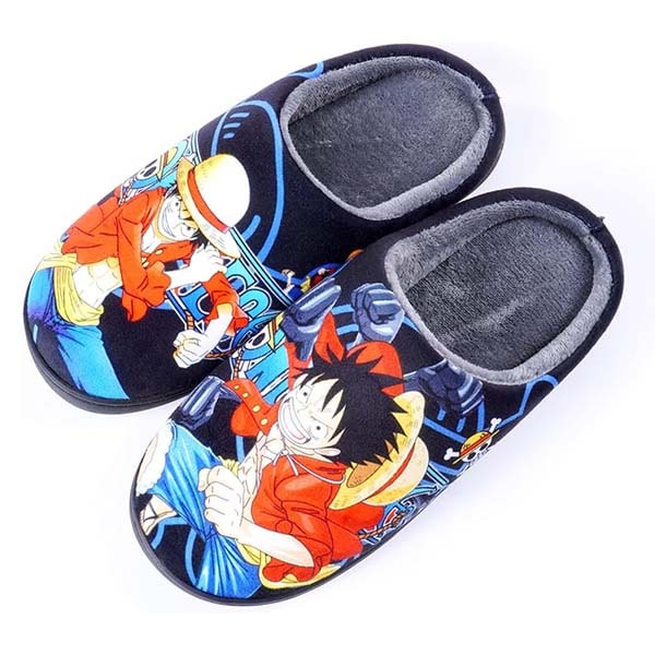 Zapatillas de casa Luffy preparado para la lucha