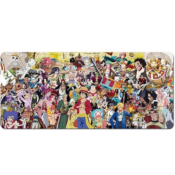 Alfombrilla Gamer XXL de One Piece para ratón estampado de Personajes iconicos