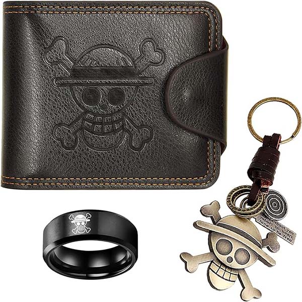 Conjunto de Cartera, Anillo y Llavero de One Piece