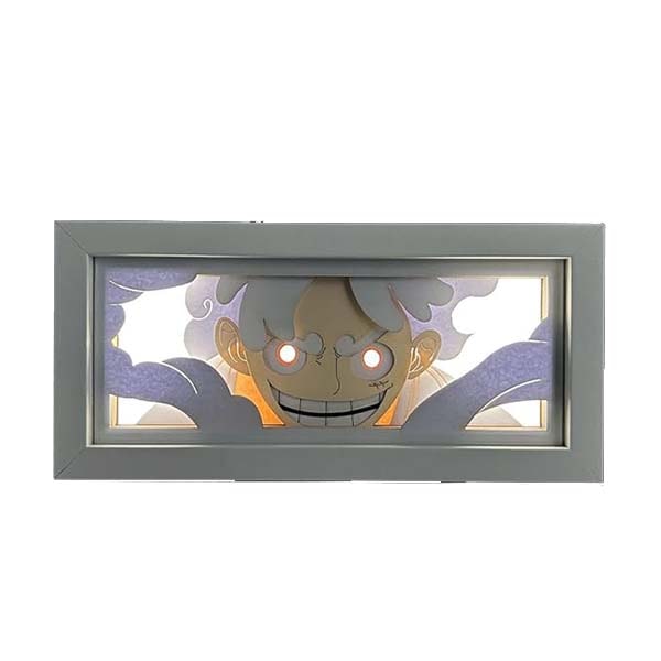 Lampara LED rectangular One Piece Luffy Gear 5 moderna