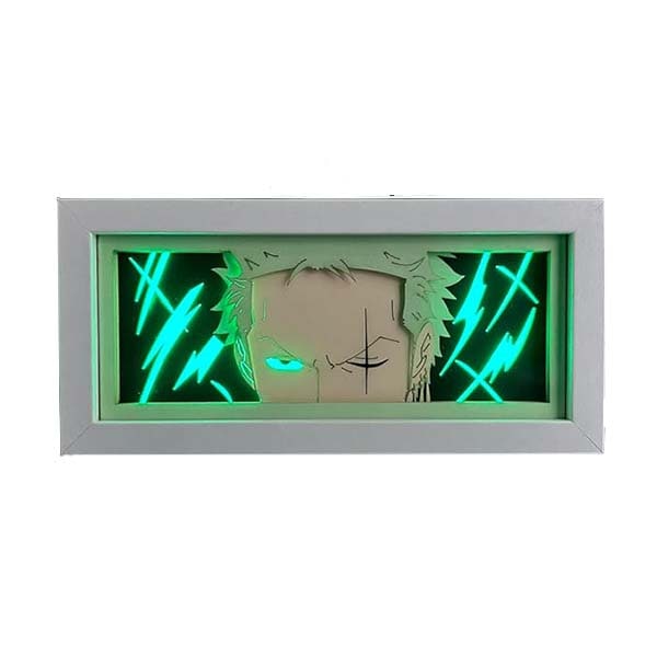 Lampara LED rectangular One Piece Zoro moderna