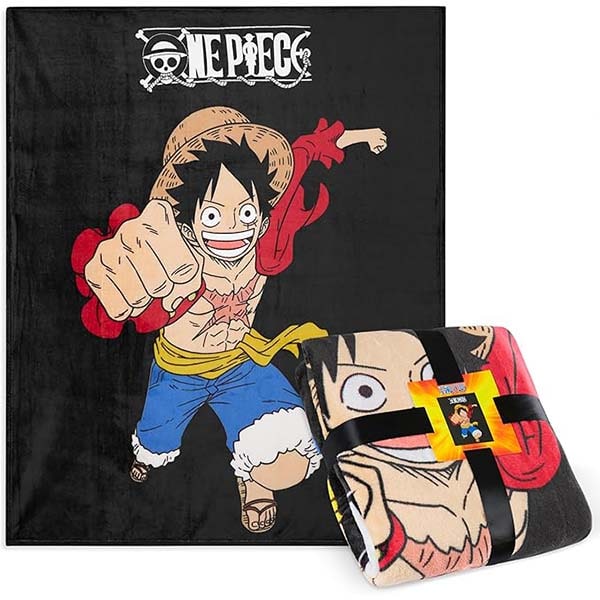 Manta One Piece Luffy suave para Cama y Sofá (150 x 130 cm)