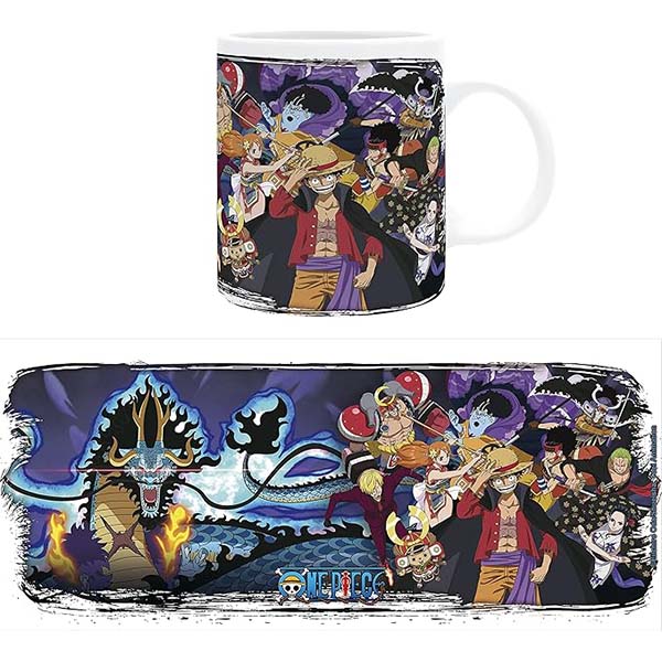 Taza de One Piece del Arco de Wano de ceramica