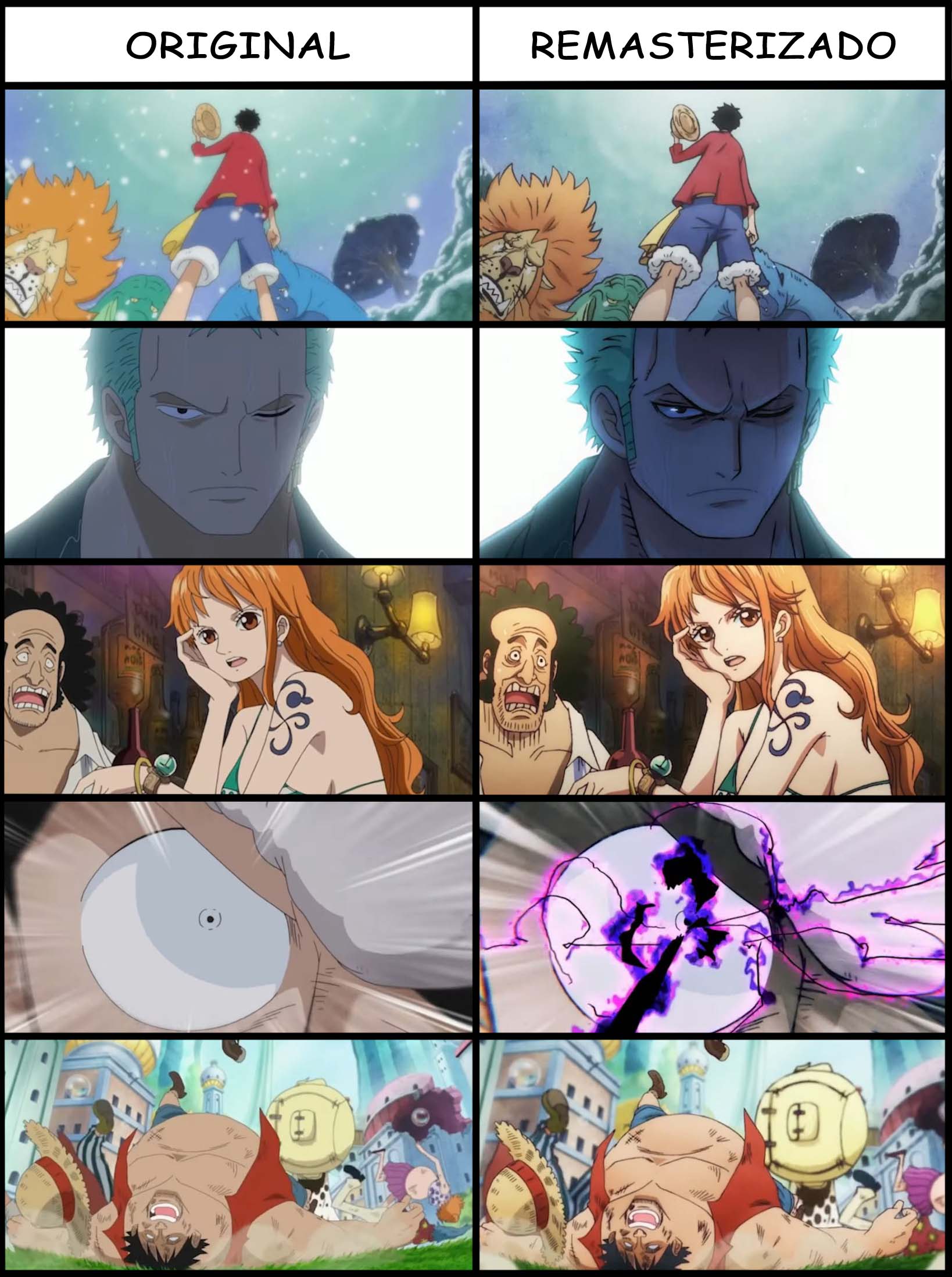 comparativa de mejora visual isla gyojin