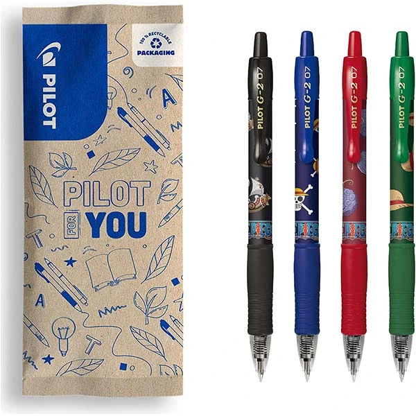 Bolígrafos Pilot x One Piece (4 ud)