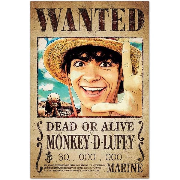 Poster recompensa Monkey D. Luffy Live Action