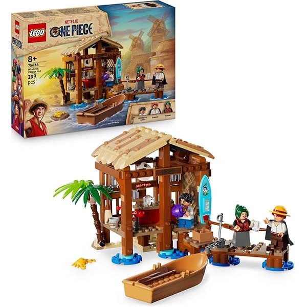 Lego One Piece Cabaña Pueblo Molino